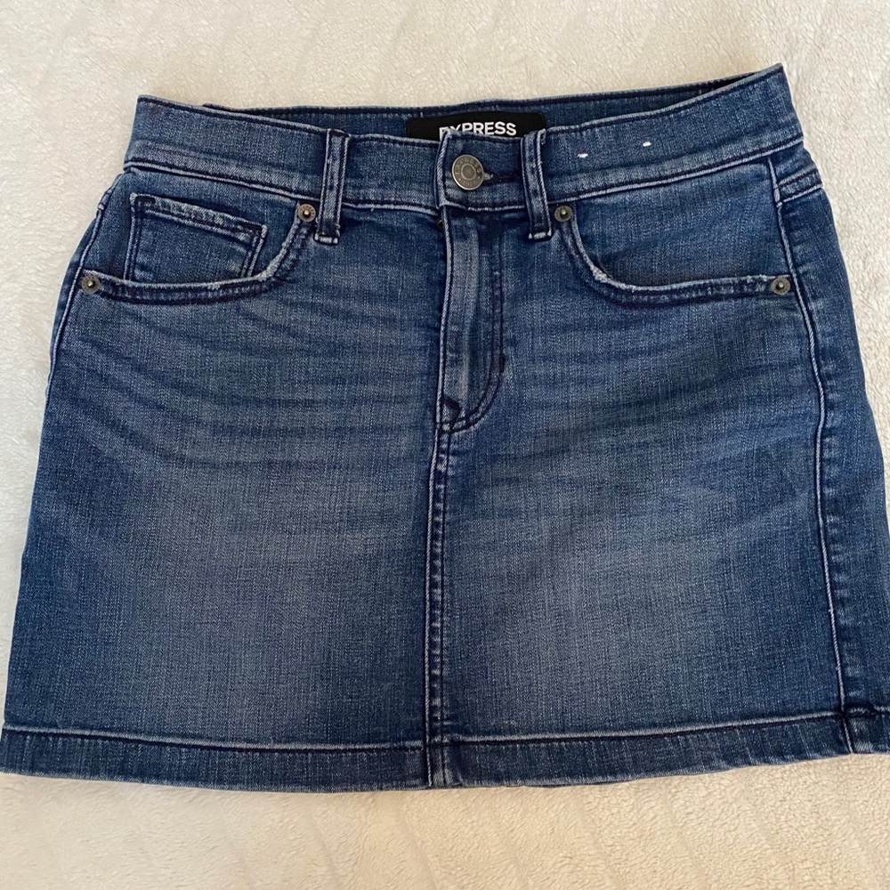 Express denim skirt